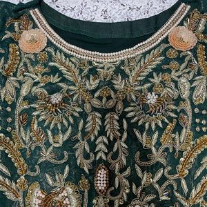 heavy zardosi work salwar kameez. Size 40